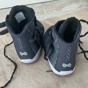 Size 11 Black high top Nfinity cheer shoes